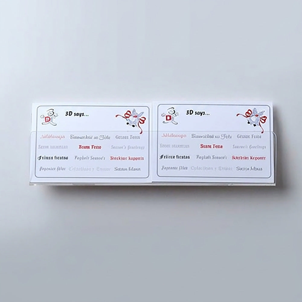 image displaying 30cm economy greeting card rack installed on a wall.