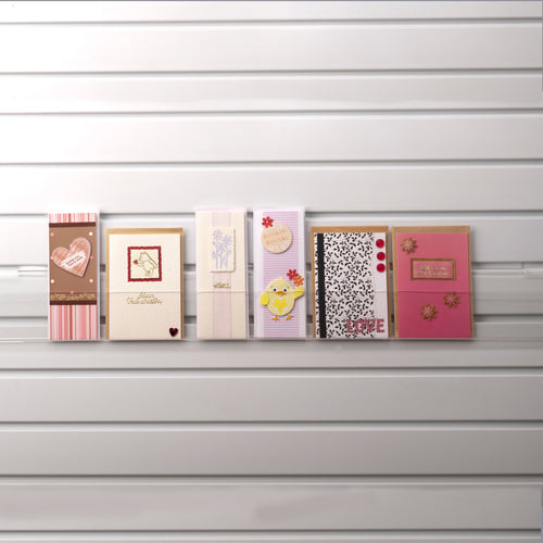 Image displaying 100cm single greeting card (0.5cm capacity) rack slatwall.
