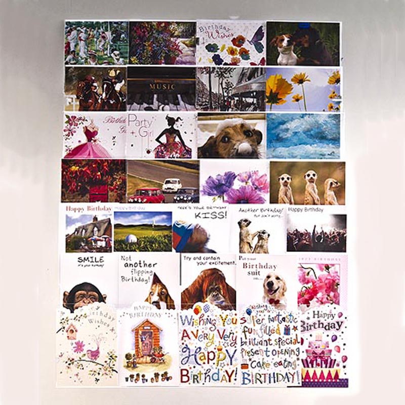 Image displaying 7 tier 60cm greeting card rack wall fixing installed on wall. 