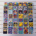 Image displaying 7 tier 100cm greeting card rack on grey slatwall. 