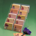 Image displaying 5 tier florist card display on a counter.